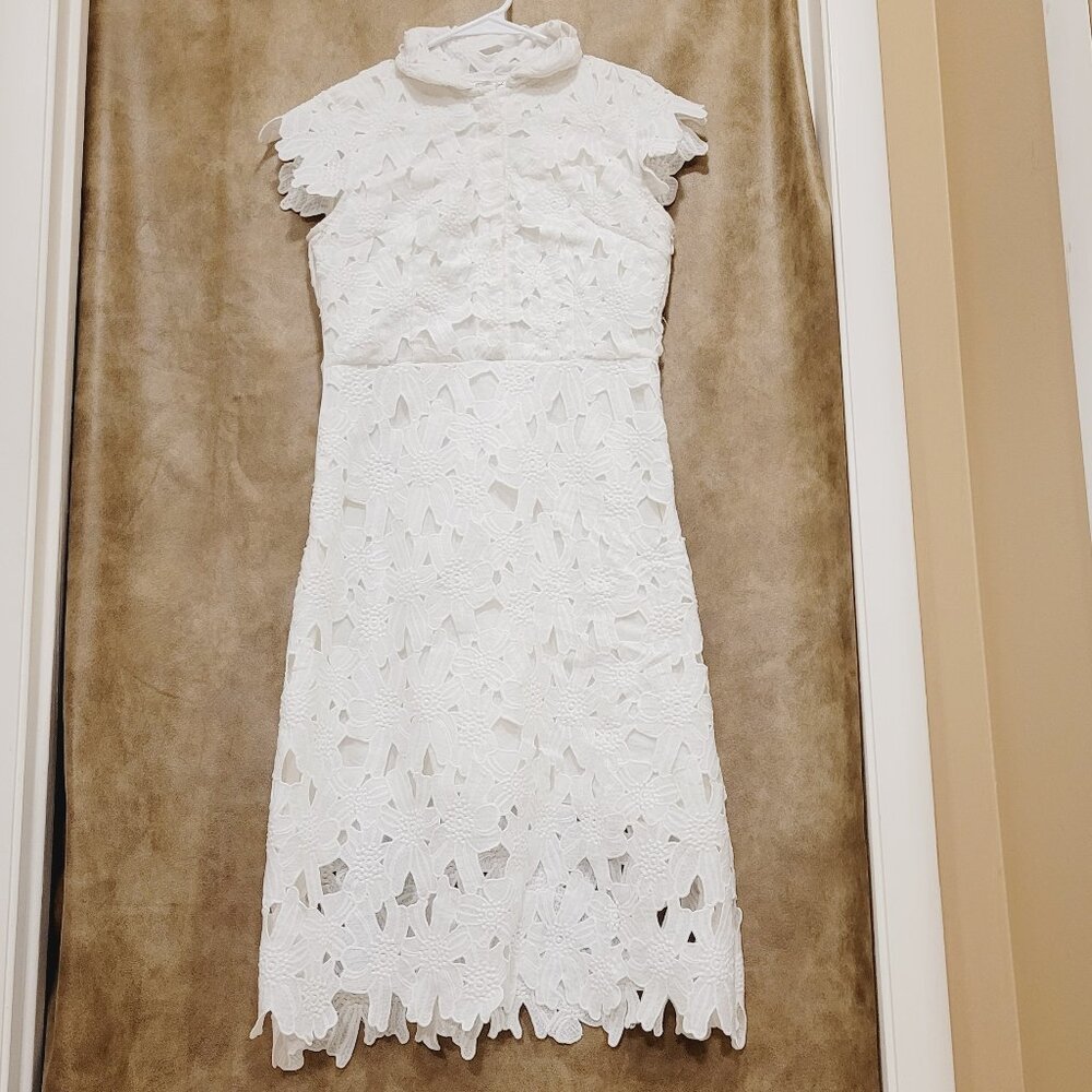 Flower Cutout Midi Dress